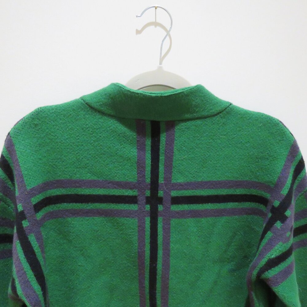 TULAROSA Bellair Cardigan Green Plaid XS Preppy Cropped Old Money - Picture 11 of 15